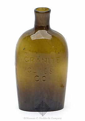"Granite / Glass / Co" - "Stoddard / NH" Lettered Flask, GXV-7