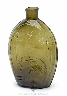"Washington" And Bust - "Jackson" And Bust Portrait Flask, GI-31