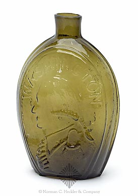 "Washington" And Bust - "Jackson" And Bust Portrait Flask, GI-31