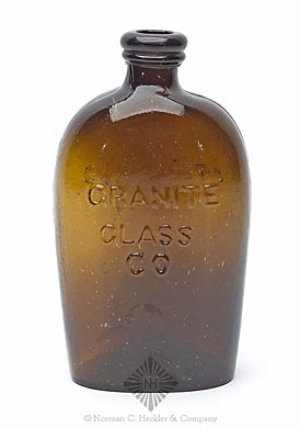 "Granite / Glass / Co" - "Stoddard / NH" Lettered Flask, GXV-7