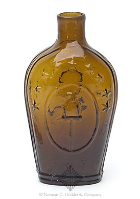 "Lafayette" And Bust - Liberty Cap Portrait Flask, GI-86