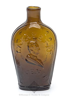 "Lafayette" And Bust - Liberty Cap Portrait Flask, GI-86