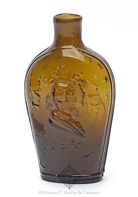 "Lafayette" And Bust - Liberty Cap Portrait Flask, GI-86