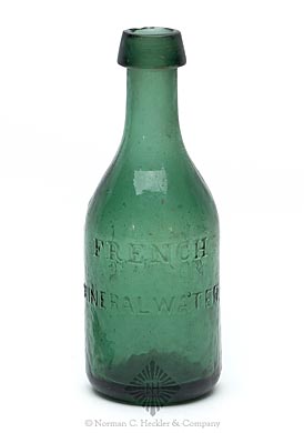 "F. Brown / Boston - French / Mineral Water." Bottle