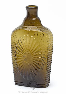 "Keen" - "P & W" Sunburst Flask, GVIII-8