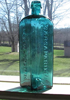 "Dr. Townsend's / Sarsaparilla / New. York." Medicine Bottle, Similar to D #206