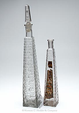Two Figural Cologne Bottles, Similar to MW plate 114, #3