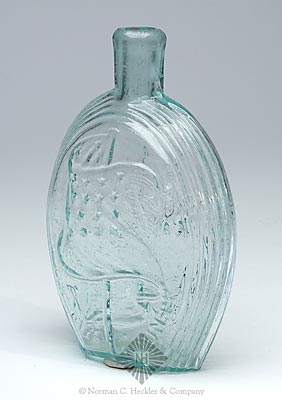 Eagle - Furled Flag Historical Flask, GII-54