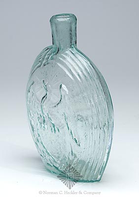 Eagle - Furled Flag Historical Flask, GII-54