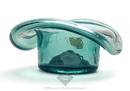 "Lancaster / Glass. Works / N.Y." Soda Water Bottle Mold Glass Hat Whimsey, LeeII plate 129