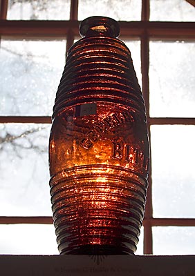 "Greeley's Bourbon / Bitters" Figural Bottle, R/H #G-101