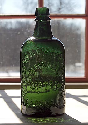 "Congress & Empire Spring Co. / Columbian / Water / Saratoga, N.Y." Mineral Water Bottle, T #S-15B