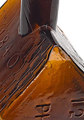 "E.G. Booz's / Old Cabin / Whiskey" Figural Bottle, GVII-4
