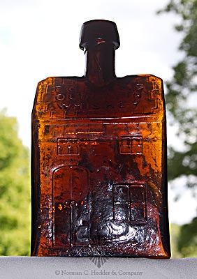 "E.G. Booz's / Old Cabin / Whiskey" Figural Bottle, GVII-4