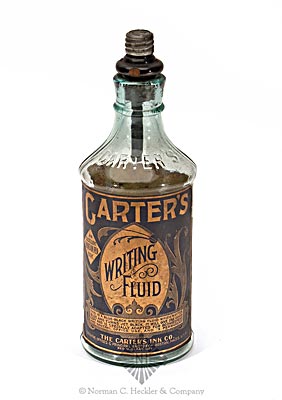 "Carter's" Master Ink Bottle And "After All, No Ink Like Carter's" Tin Advertising Sign, Similar to C #811