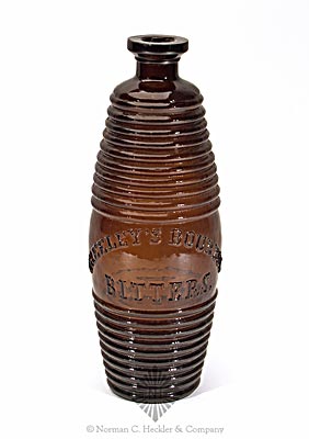 "Greeley's Bourbon / Bitters." Figural Bottle, R/H #G-101