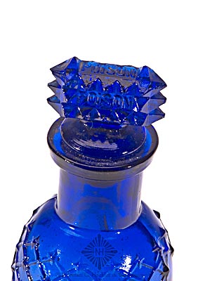 Graduated Set Of Six Lattice Poison Bottles, K #KC-1