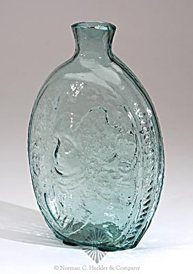 "General Washington." And Bust - Eagle And "J.R. / Laird. SC. Pitt." Portrait Flask, GI-6