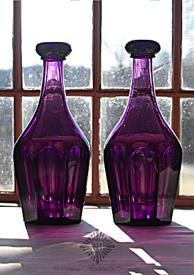 Pair Of Blown Bar Bottles, American Glass 1760-1930 Vol. I, The Toledo Museum of Art, #889