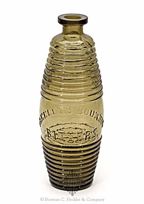"Greeley's Bourbon / Bitters." Figural Bottle, R/H G-101