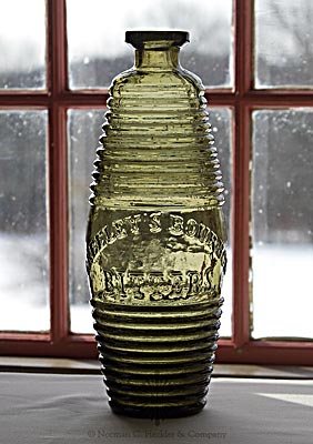 "Greeley's Bourbon / Bitters." Figural Bottle, R/H G-101