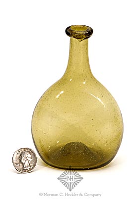 Freeblown Chestnut Flask, Similar to KW fig. 47