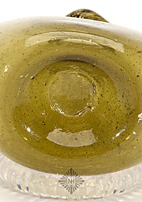 Freeblown Chestnut Flask, Similar to KW fig. 47