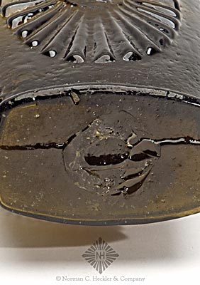 "Keene" - "P & W" Sunburst Flask, GVIII-9