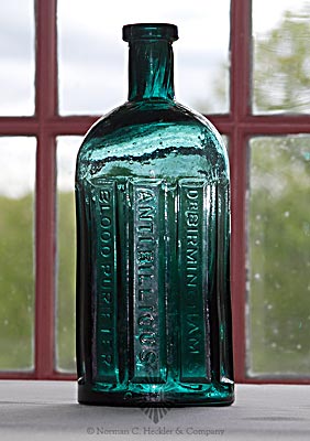 "Dr. Birmingham's / Anti Billious / Blood Purifier" Medicine Bottle, AAM pg. 54