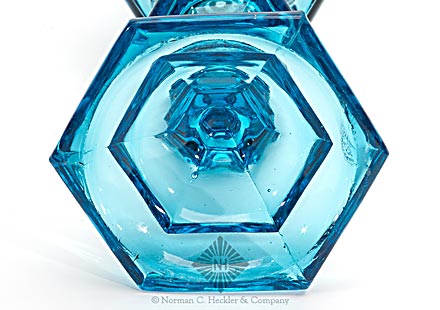 Pressed Glass Oil Lamp, Similar in form to B/K #2111