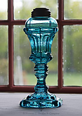 Pressed Glass Oil Lamp, Similar in form to B/K #2111