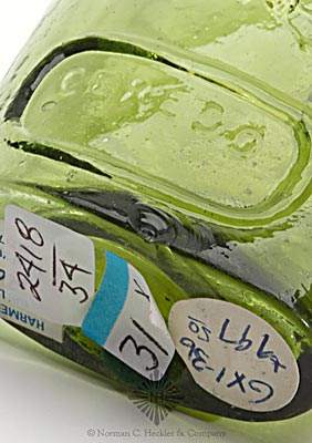 Prospector And "For Pike's Peak" - Eagle And "Ceredo" Historical Flask, GXI-36