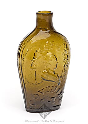 "Lafayette" And Bust - Liberty Cap Portrait Flask, GI-86