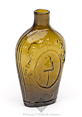 "Lafayette" And Bust - Liberty Cap Portrait Flask, GI-86