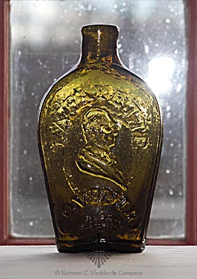 "Lafayette" And Bust - Liberty Cap Portrait Flask, GI-86