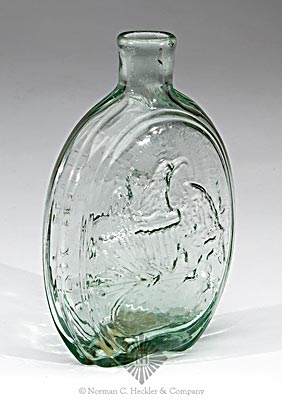 Eagle - "Coffin & Hay / Hammonton" And Stag Historical Flask, GII-50