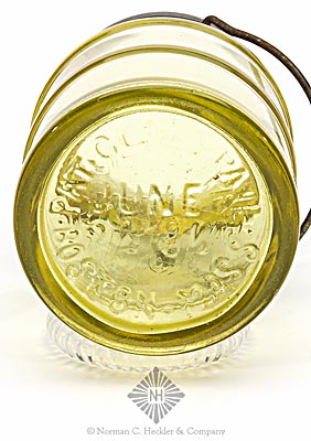 "Pat. Glass. Pail / Boston. Mass." Base Embossed Jar, L#20