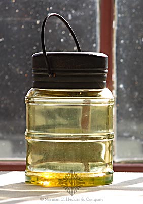 "Pat. Glass. Pail / Boston. Mass." Base Embossed Jar, L#20
