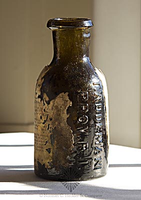 "T. Addeman / Prov. R.I." Blacking Bottle, Similar in from and construction to L/P plate 10, #5