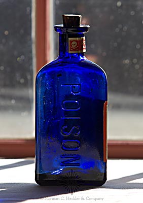 "The Owl Drug Co. / (Owl On Mortar And Pestle) / Poison" Figural Bottle, K #KT-1
