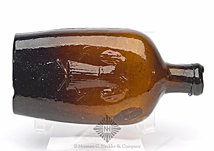 Sheaf Of Wheat - "Westford Glass Co" Pictorial Flask, GXIII-37