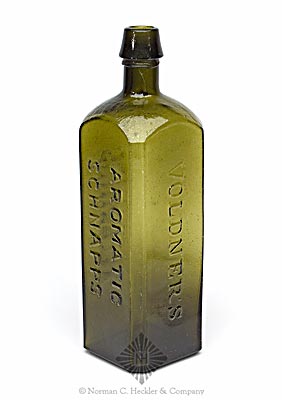 "Voldner's / Aromatic / Schnapps / Schiedam" Bottle