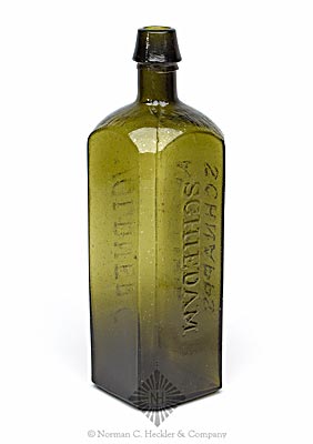 "Voldner's / Aromatic / Schnapps / Schiedam" Bottle