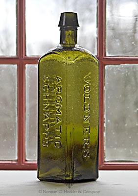 "Voldner's / Aromatic / Schnapps / Schiedam" Bottle
