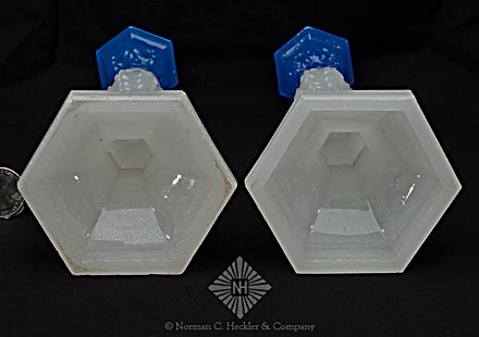 Pair Of Pressed Glass Candlesticks, B/K #4041c