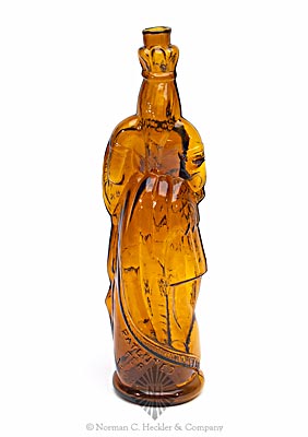 "Mohawk Whiskey / Pure / Rye / Patented / Feb. 11 / 1868" Figural Whiskey Bottle, H #2601