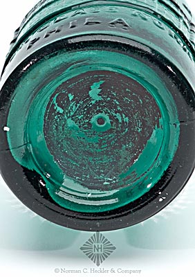 "Crystal Palace / Premium / Soda Water / W. Eagle / New York" - "(Crystal Palace) / Union Glass Works / Phila" Soda Water Bottle, Similar to MW color plate XIV, #1