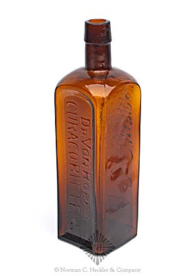 "Dr Von Hopf's / Curaco Bitters" - "O & C Marion / Iowa" Bitters Bottle, R/H #V-29