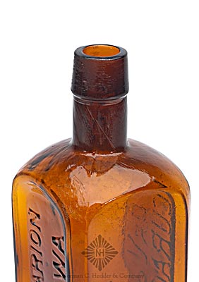 "Dr Von Hopf's / Curaco Bitters" - "O & C Marion / Iowa" Bitters Bottle, R/H #V-29