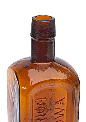 "Dr Von Hopf's / Curaco Bitters" - "O & C Marion / Iowa" Bitters Bottle, R/H #V-29